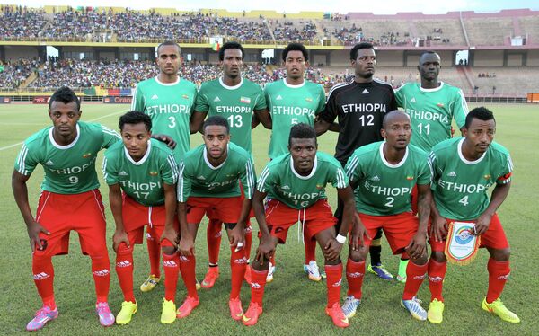 Футболисты сборной Эфиопии
