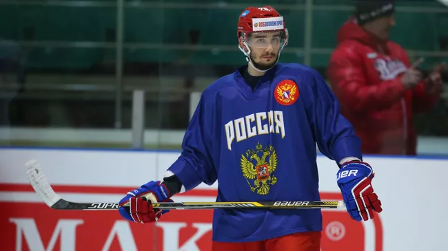 Защитник сборной России Вячеслав Войнов