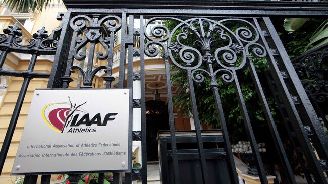 Логотип Международной ассоциации легкоатлетических федераций (IAAF)