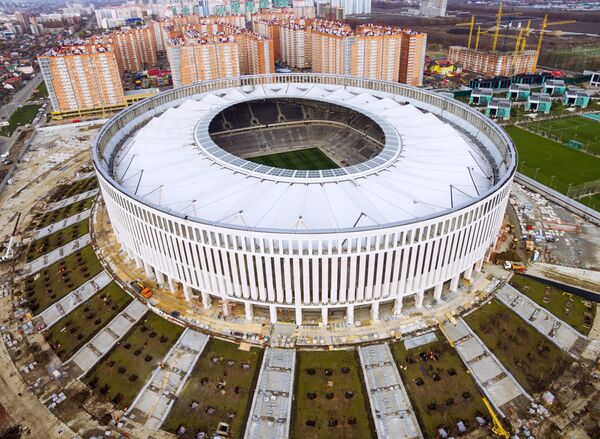 Строящийся стадион ФК Краснодар