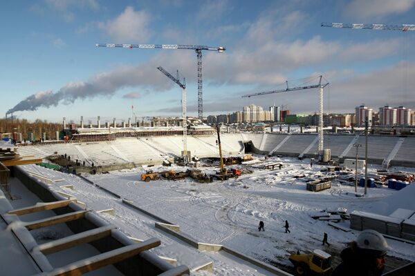 Строительство стадиона Мордовия Арена к ЧМ-2018