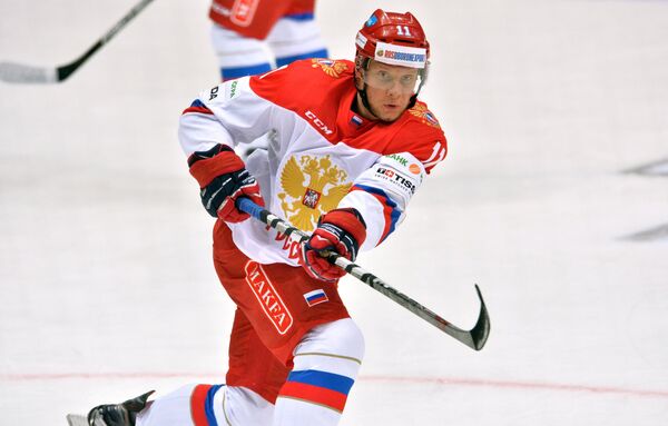 Нападающий сборной России Сергей Андронов