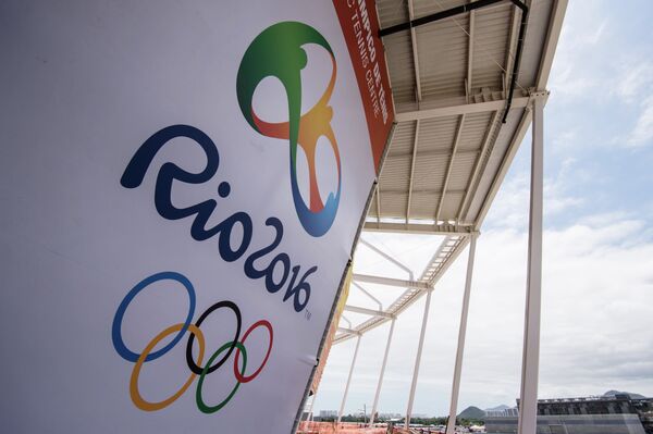 Логотип летних Олимпийских игр 2016 года в Рио-де-Жанейро