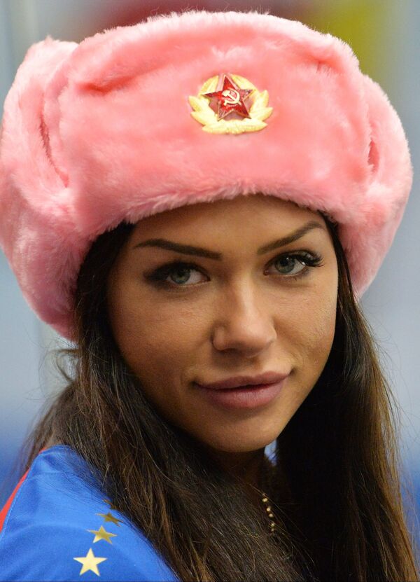Болельщица сборной России