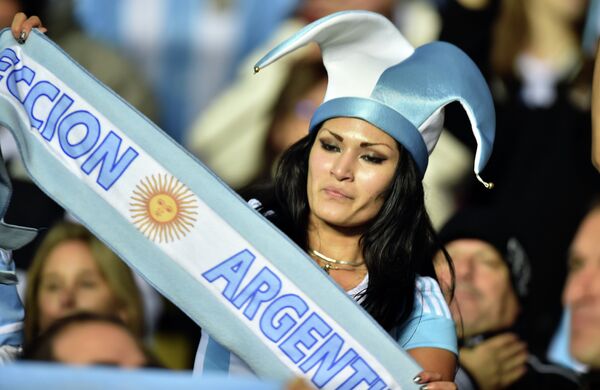 Болельщица сборной Аргентины