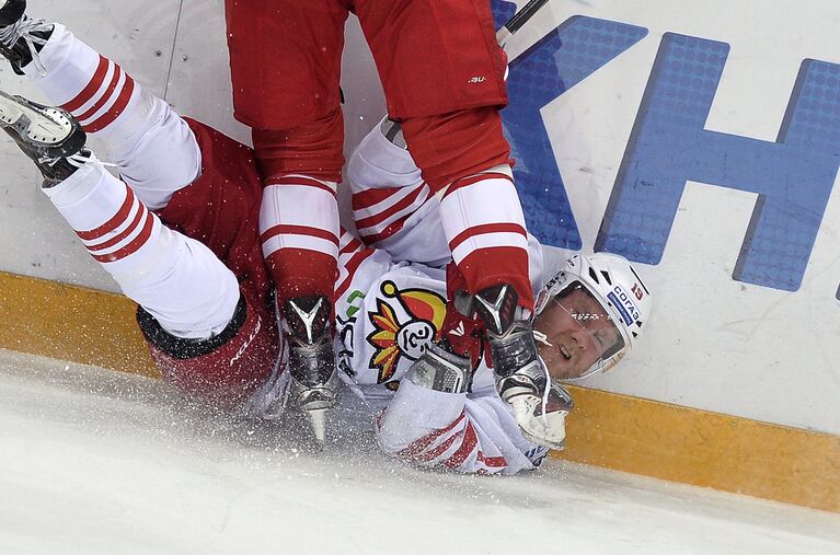 Игрвоой момент матча Спартак - Йокерит Игрвоой момент матча Спартак - Йокерит