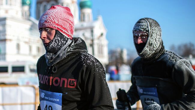 25-й Рождественский полумарафон в Омске