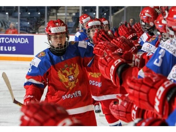 Хоккеистки молодежной (игроки до 18 лет) сборной России