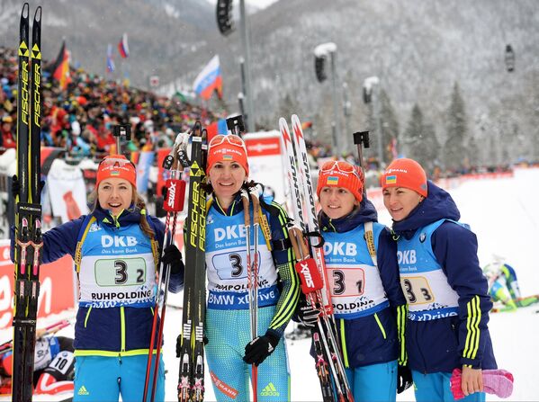 Биатлонистки сборной Украины