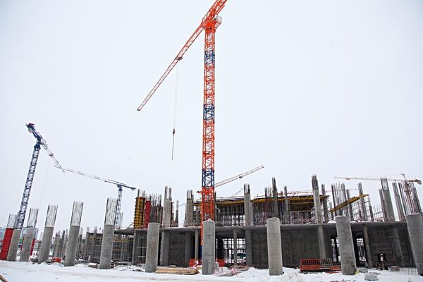 Строительство стадиона в Нижнем Новгороде к ЧМ-2018