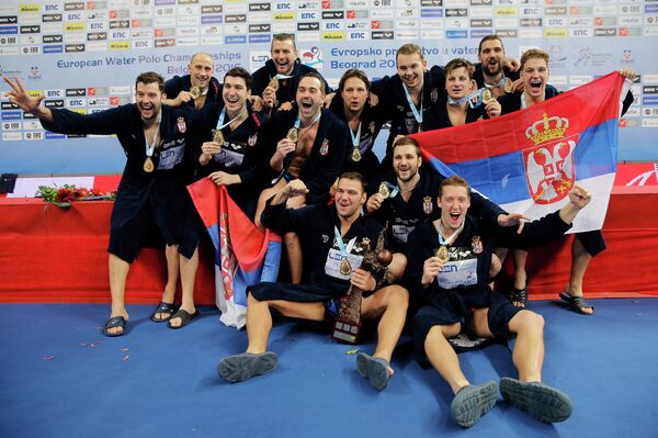 Ватерполисты сборной Сербии