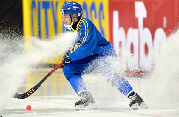 Игрок сборной Швеции Кристофер Эдлунд
