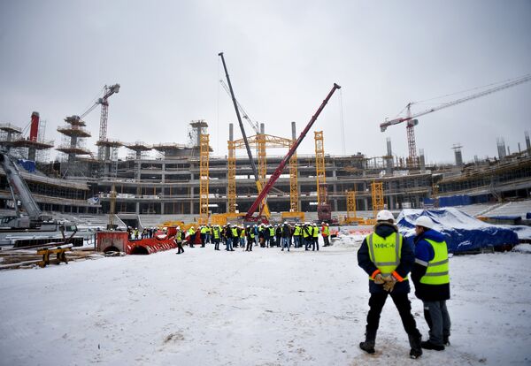 Строительство стадиона Динамо