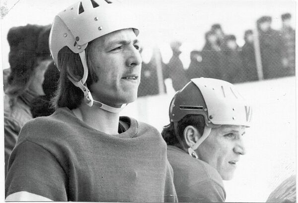 Слева направо: Ринат Закиров, Геннадий Першин, 1974 год