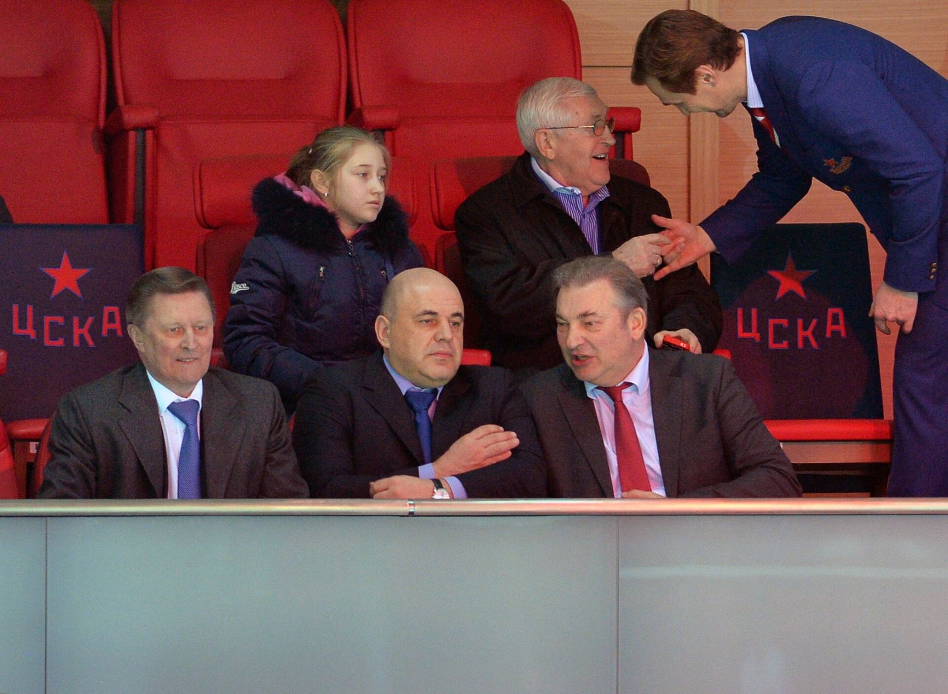 Сергей Иванов, Михаил Мишустин, Владислав Третьяк (слева направо) Сергей Иванов, Михаил Мишустин, Владислав Третьяк (слева направо) - РИА Новости, 1920, 13.09.2025