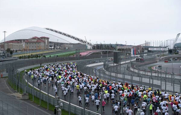 Полумарафон Сочи Автодром в Олимпийском парке
