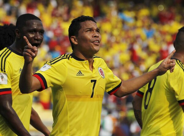Форвард сборной Колумбии по футболу Карлос Бакка