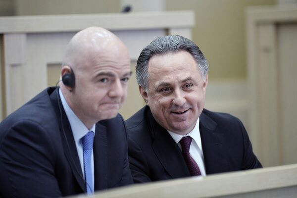 Виталий Мутко (справа) и Джанни Инфантино