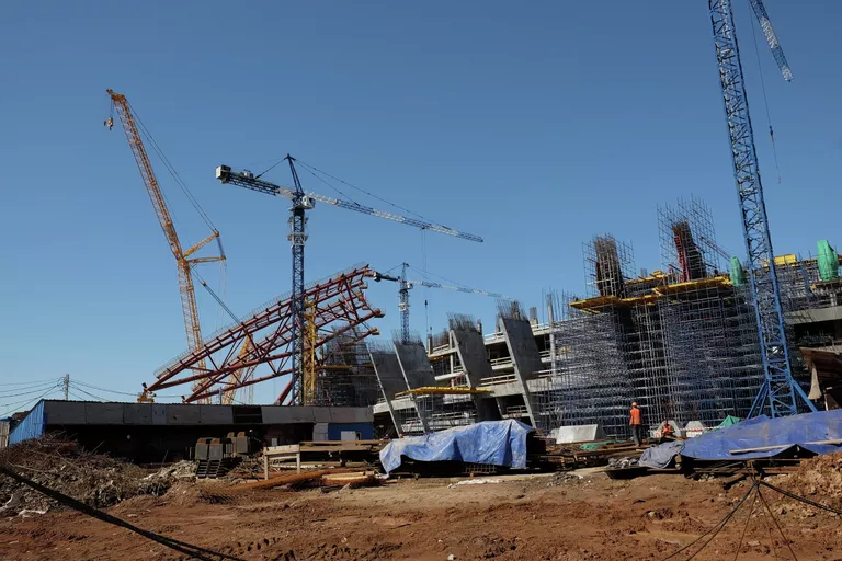 Строительство стадиона Самара Арена Строительство стадиона Самара Арена