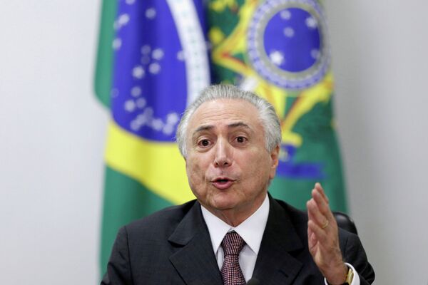 Исполняющий обязанности президента Бразилии Мишел Темер