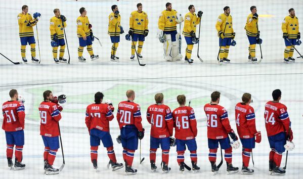 Хоккей. Чемпионат мира. Матч Норвегия - Швеция