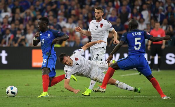 Игровой момент матча чемпионата Европы - 2016 Франция - Албания