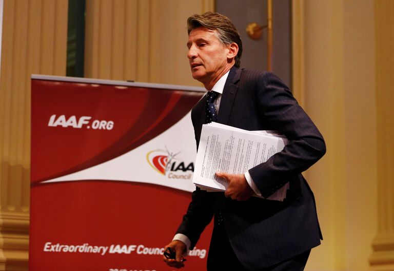 Себастьян Коу на заседании совета IAAF