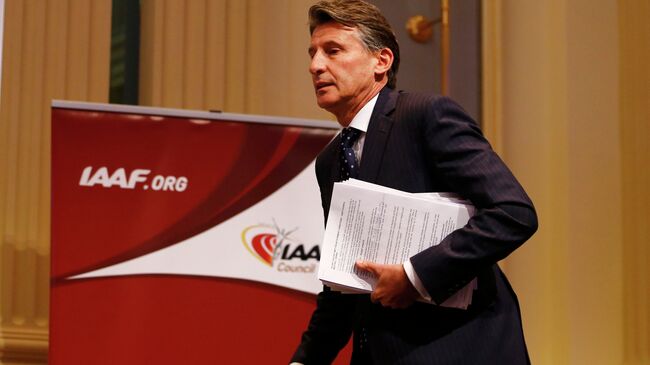 Себастьян Коу на заседании совета IAAF