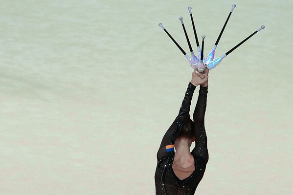 Спортсменка сборной Украины по художественной гимнастике