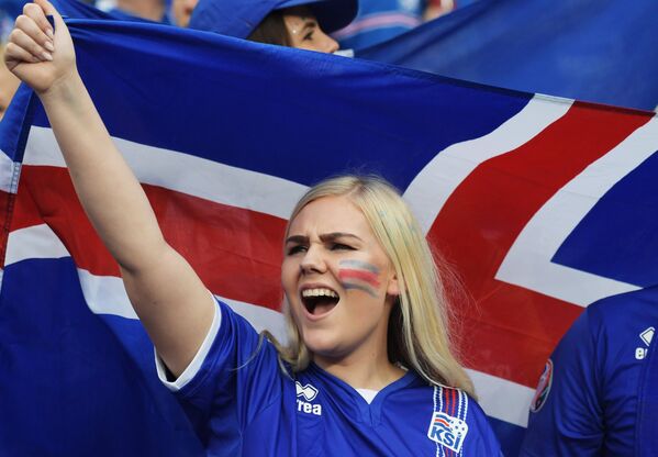 Болельщица сборной Исландии