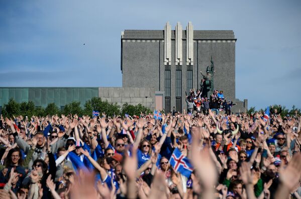 Болельщики сборной Исландии