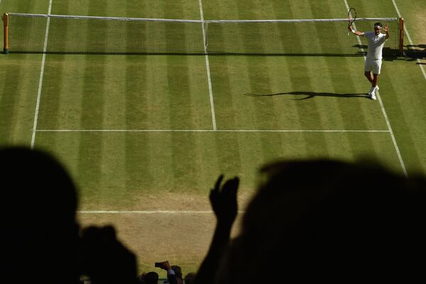 Роджер Федерер на Уимблдонском теннисном турнире