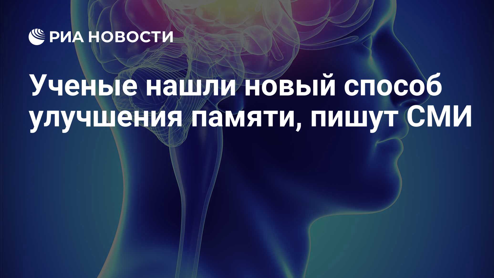 Ученые нашли новый способ улучшения памяти, пишут СМИ - РИА Новости,  01.09.2014