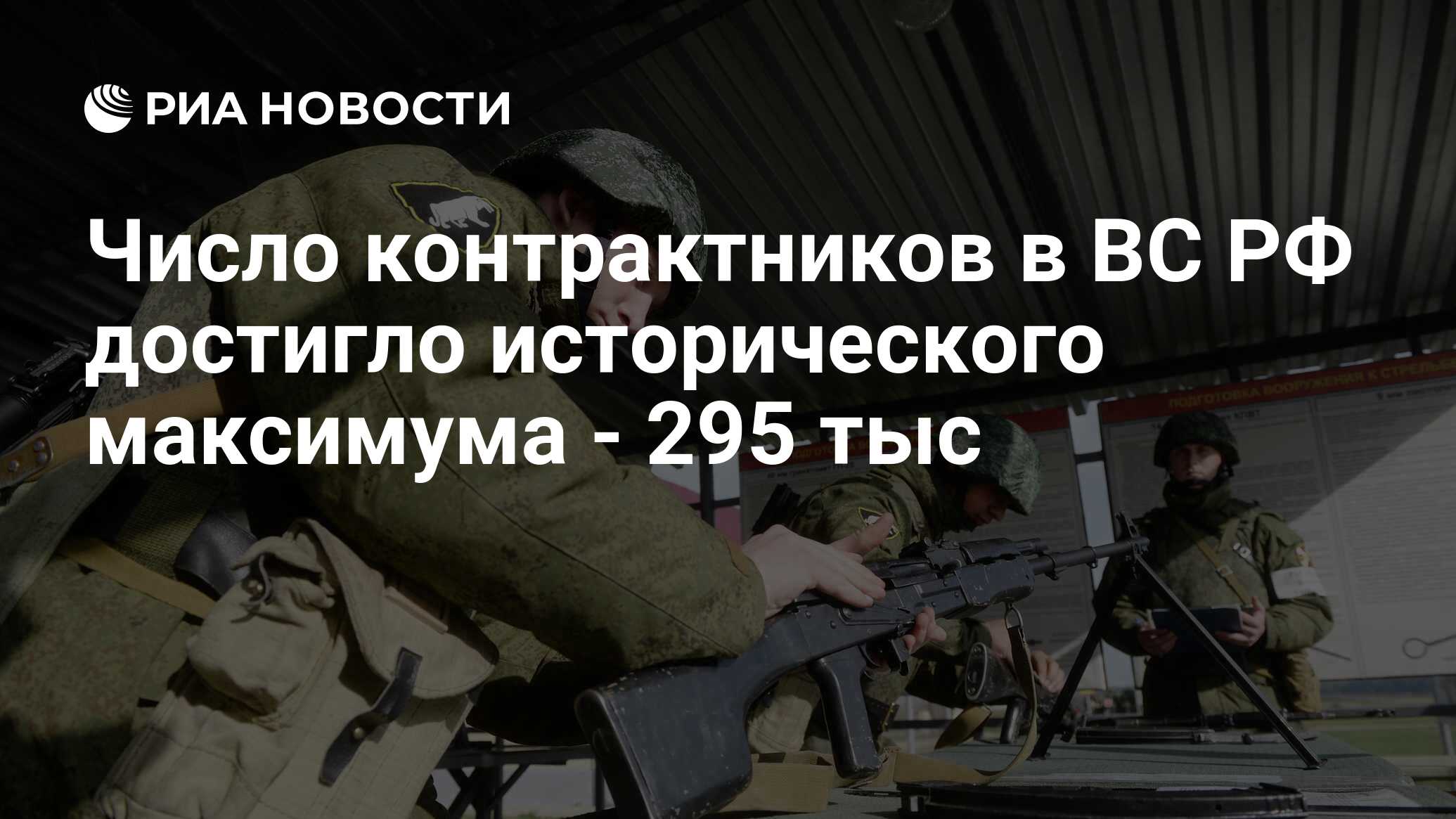 Число контрактников в 2024 году