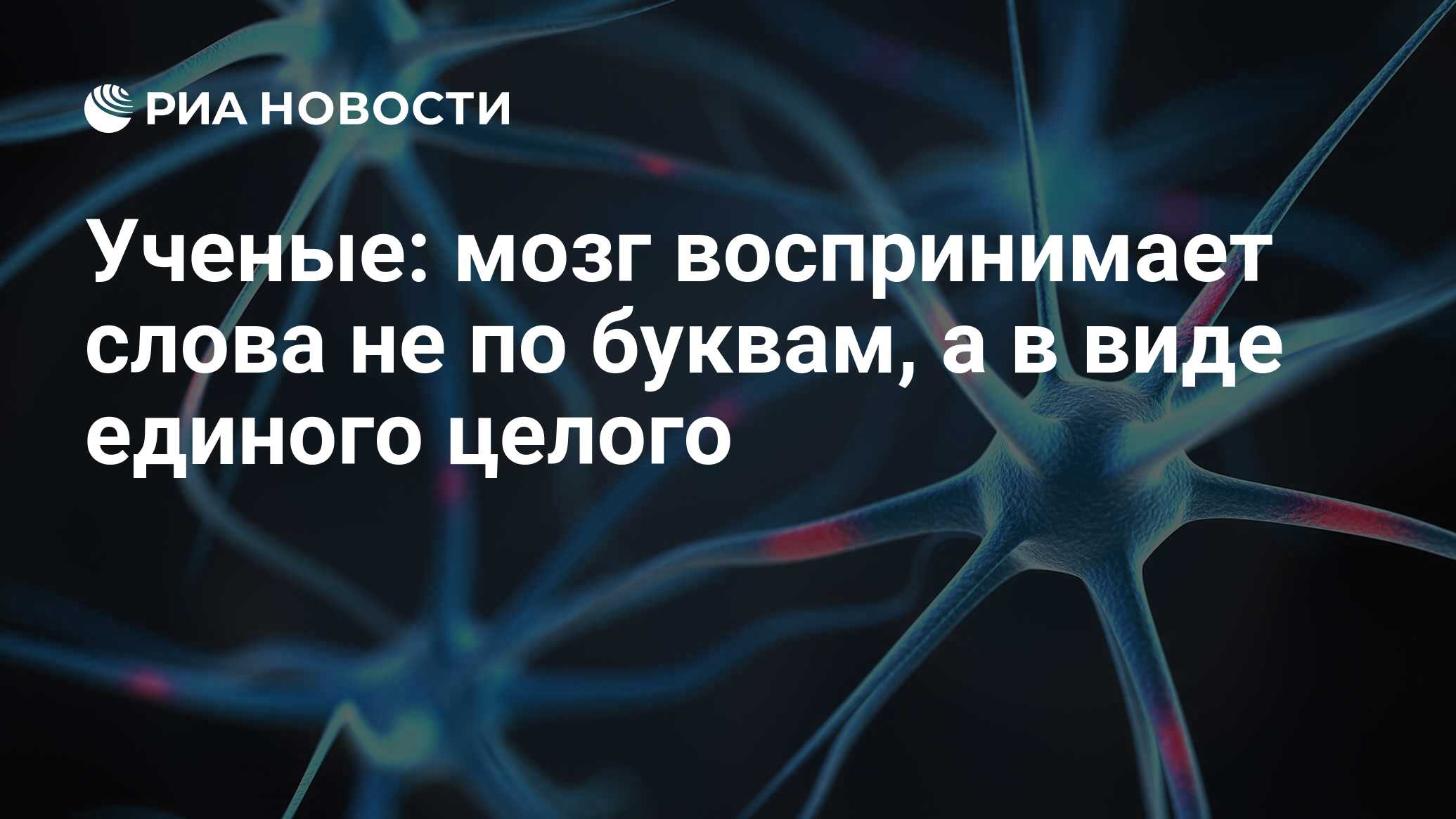 Ученые: мозг воспринимает слова не по буквам, а в виде единого целого - РИА  Новости, 25.03.2015