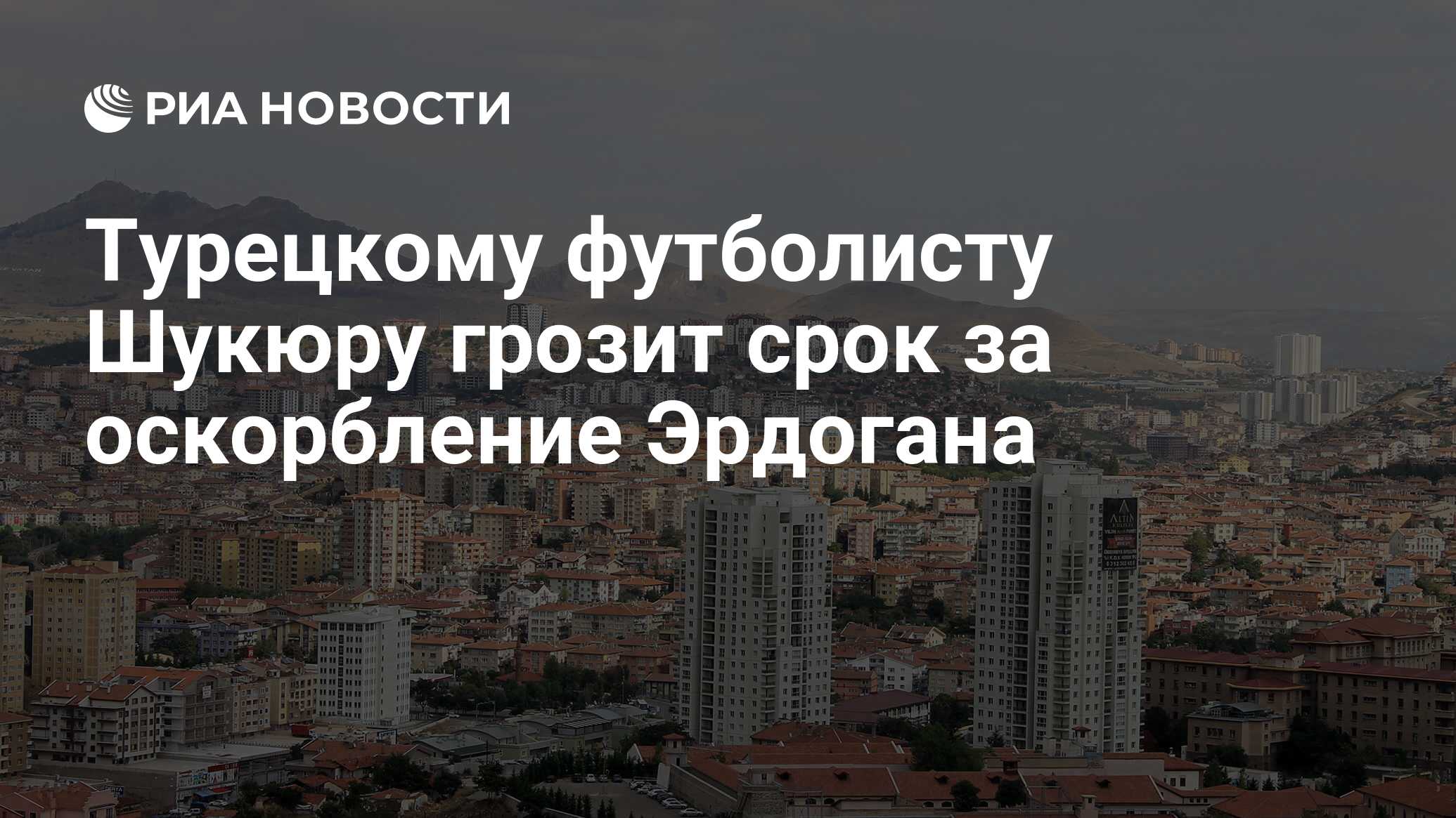 Турецкому футболисту Шукюру грозит срок за оскорбление Эрдогана - РИА  Новости, 24.02.2016