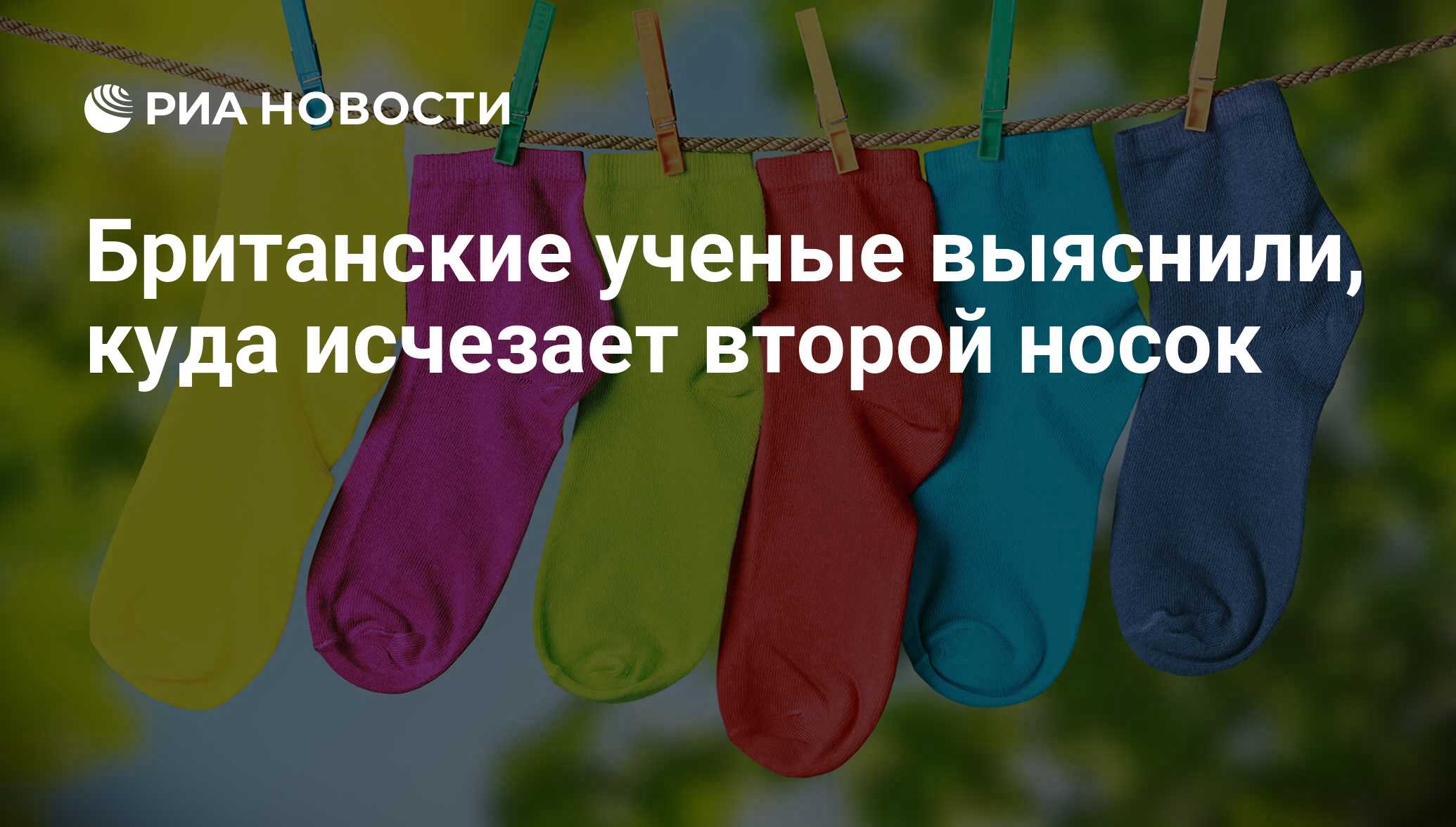 Британские ученые выяснили, куда исчезает второй носок - РИА Новости,  26.04.2016