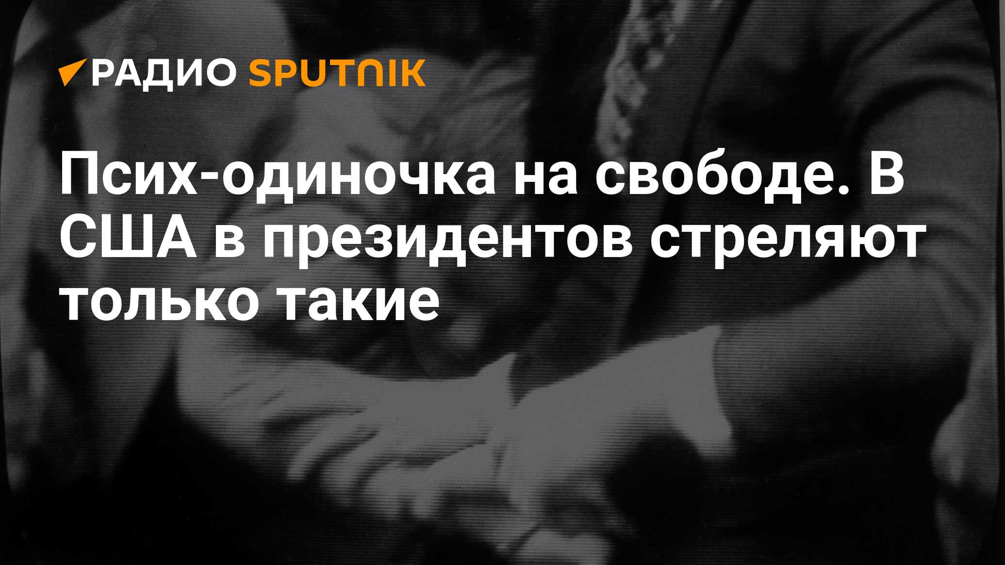 Псих-одиночка на свободе. В США в президентов стреляют только такие - Радио  Sputnik, 05.08.2016