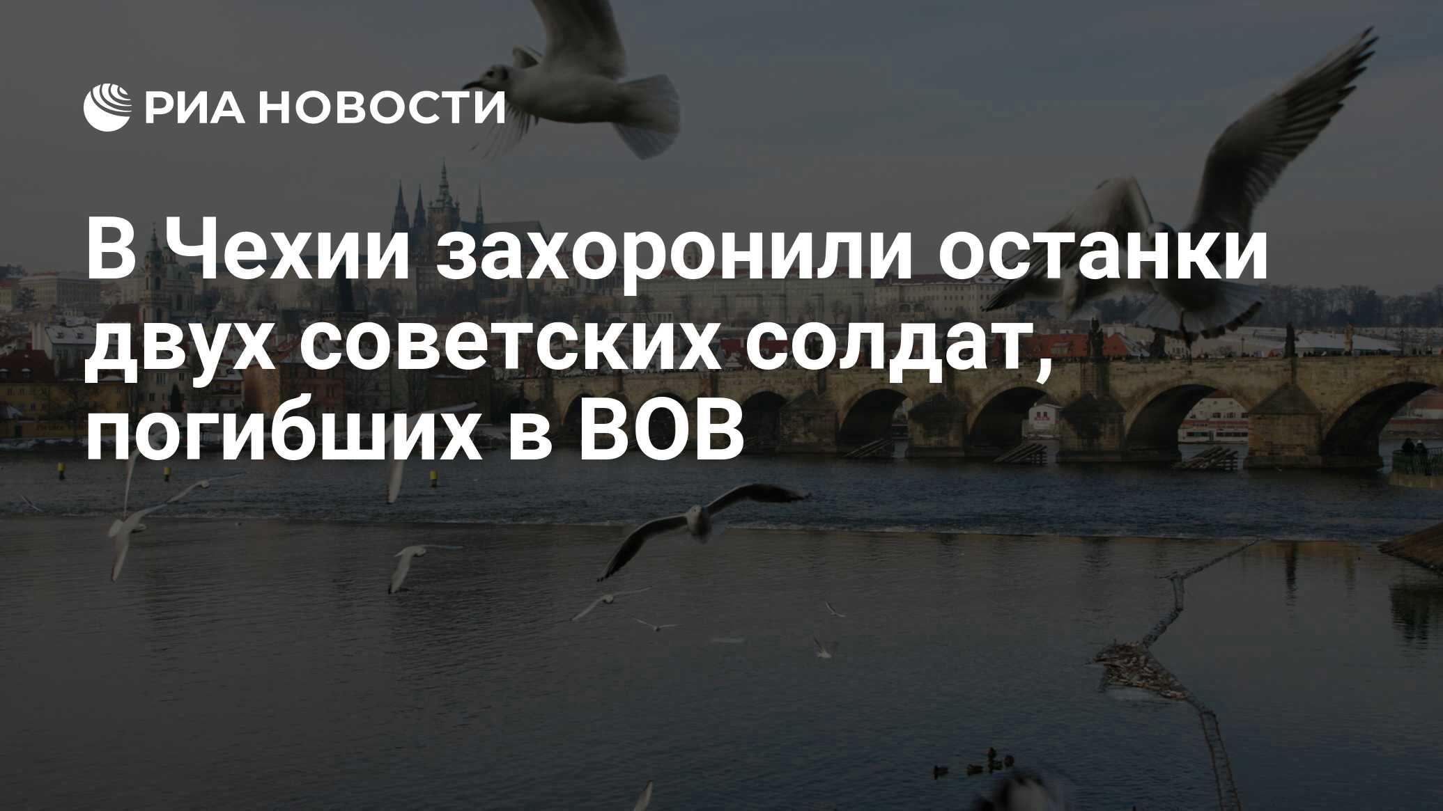 В Чехии захоронили останки двух советских солдат, погибших в ВОВ - РИА  Новости, 28.08.2016