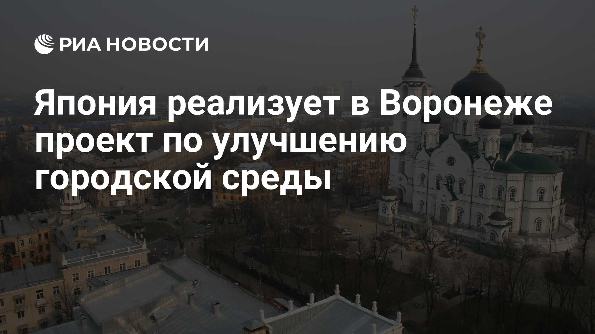 Япония реализует в Воронеже проект по улучшению городской среды - РИА  Новости, 05.11.2016