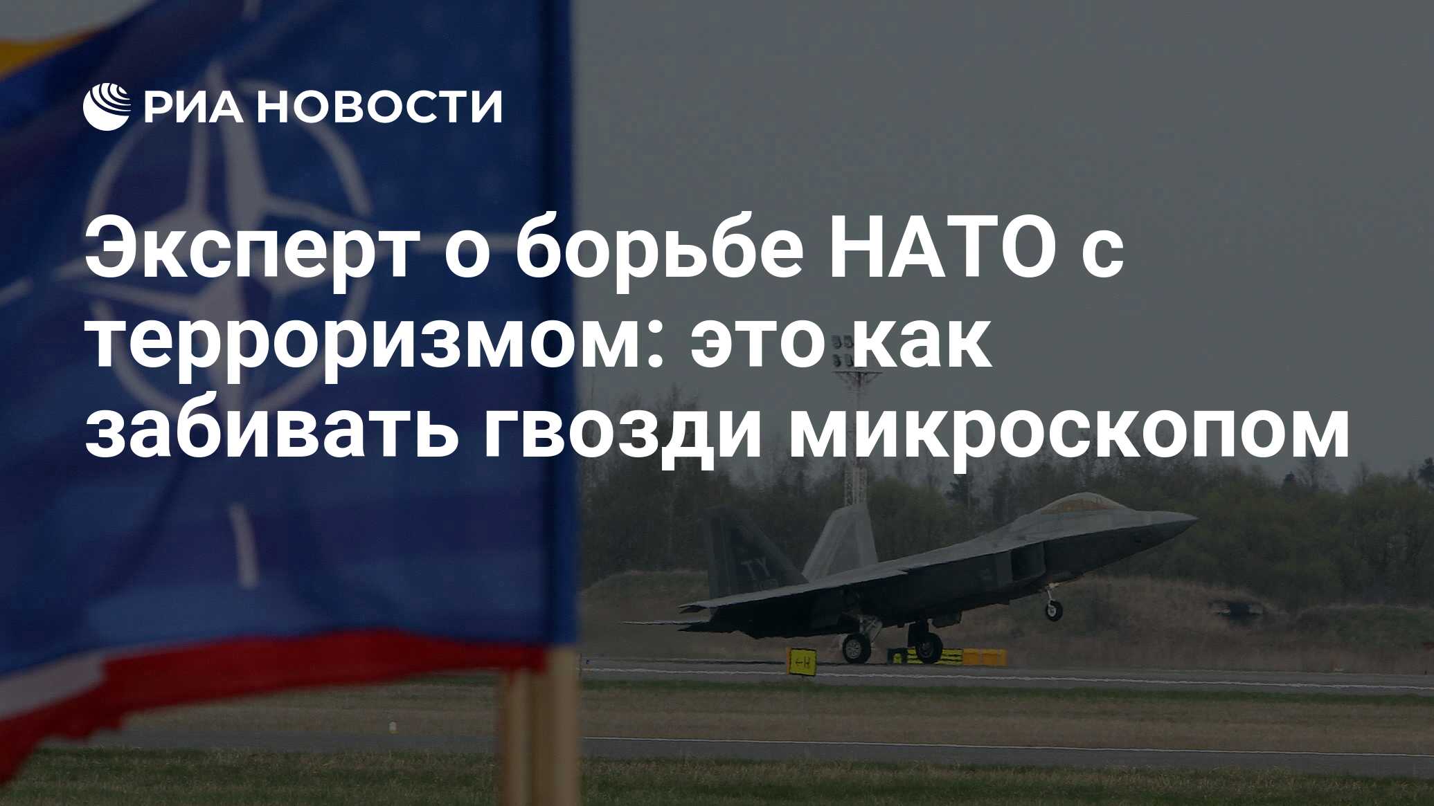 Эксперт о борьбе НАТО с терроризмом: это как забивать гвозди микроскопом -  РИА Новости, 24.05.2017