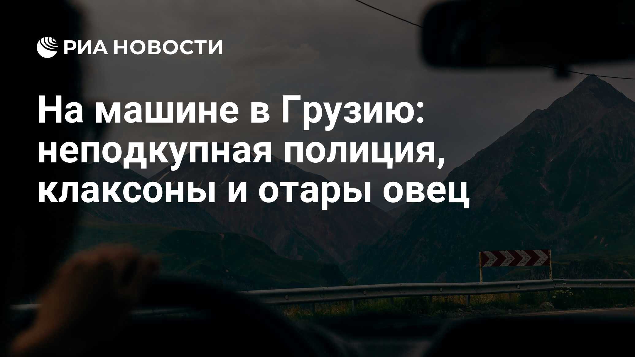 На машине в Грузию: неподкупная полиция, клаксоны и отары овец - РИА  Новости, 21.08.2017