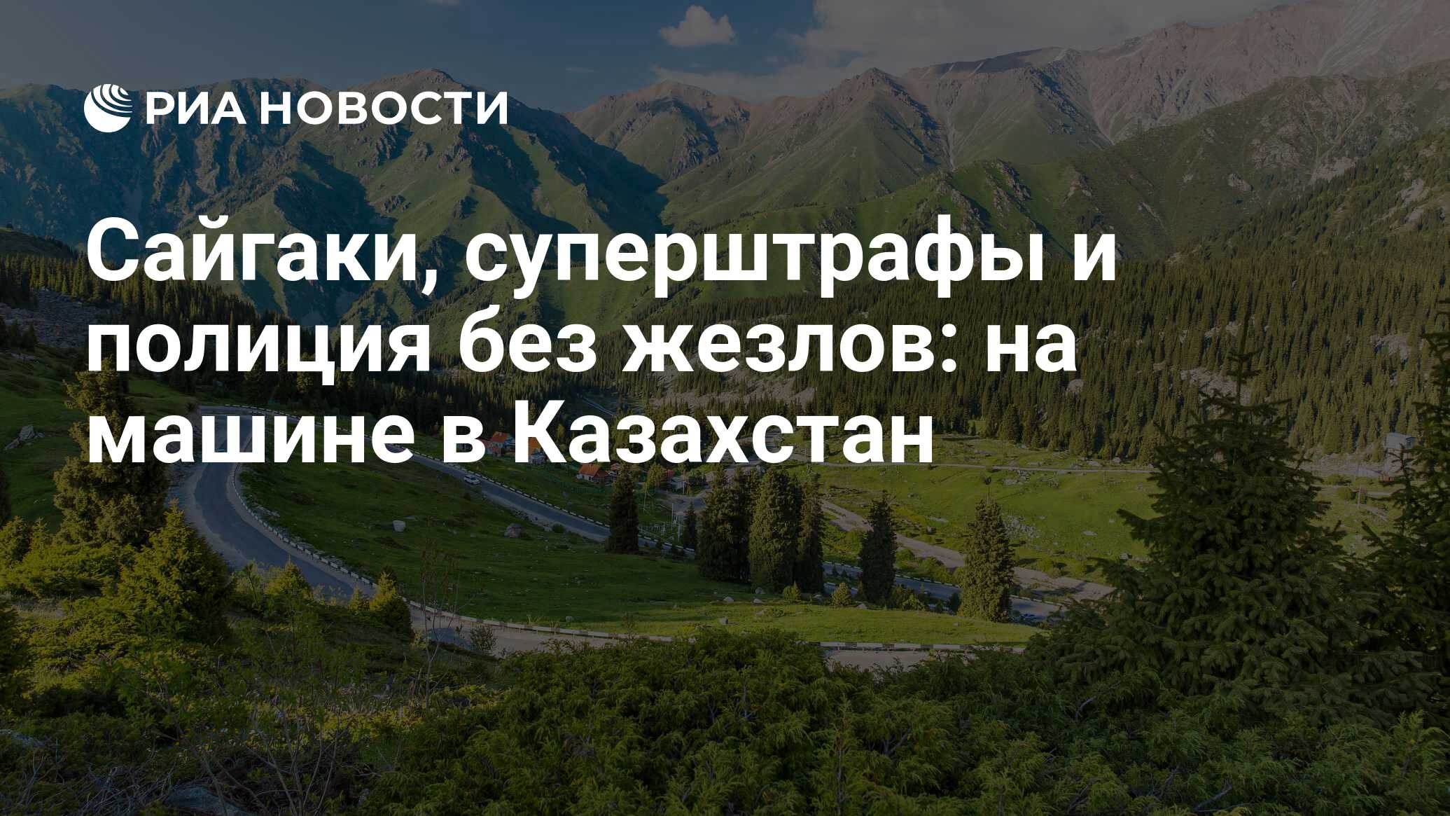 Сайгаки, суперштрафы и полиция без жезлов: на машине в Казахстан - РИА  Новости, 03.03.2020