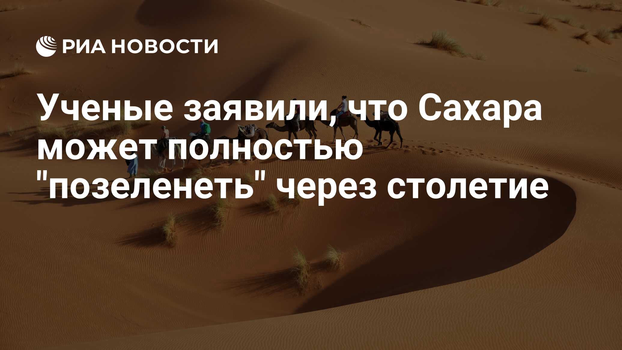 Ученые заявили, что Сахара может полностью 