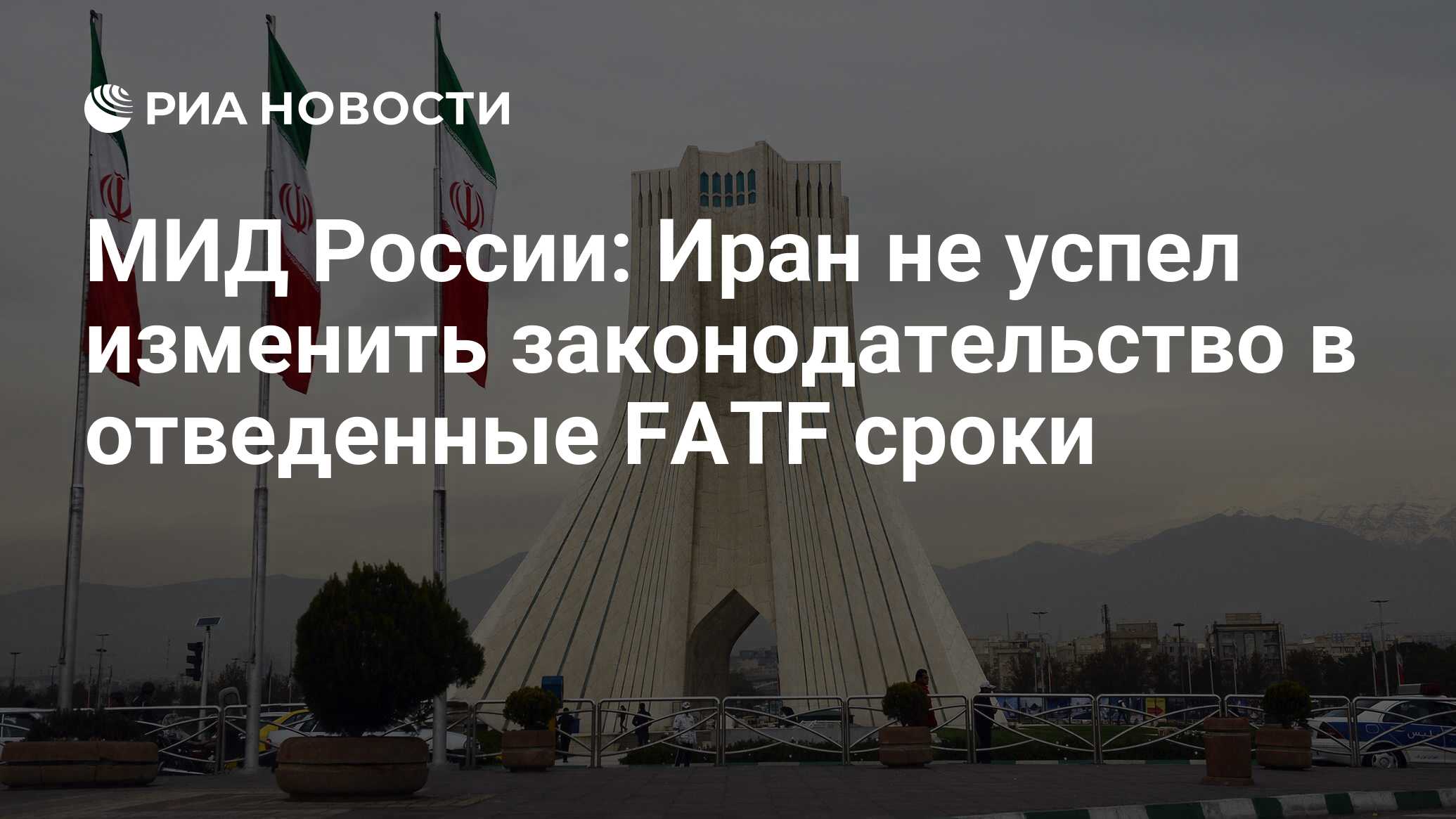 МИД России: Иран не успел изменить законодательство в отведенные FATF сроки  - РИА Новости, 03.03.2020