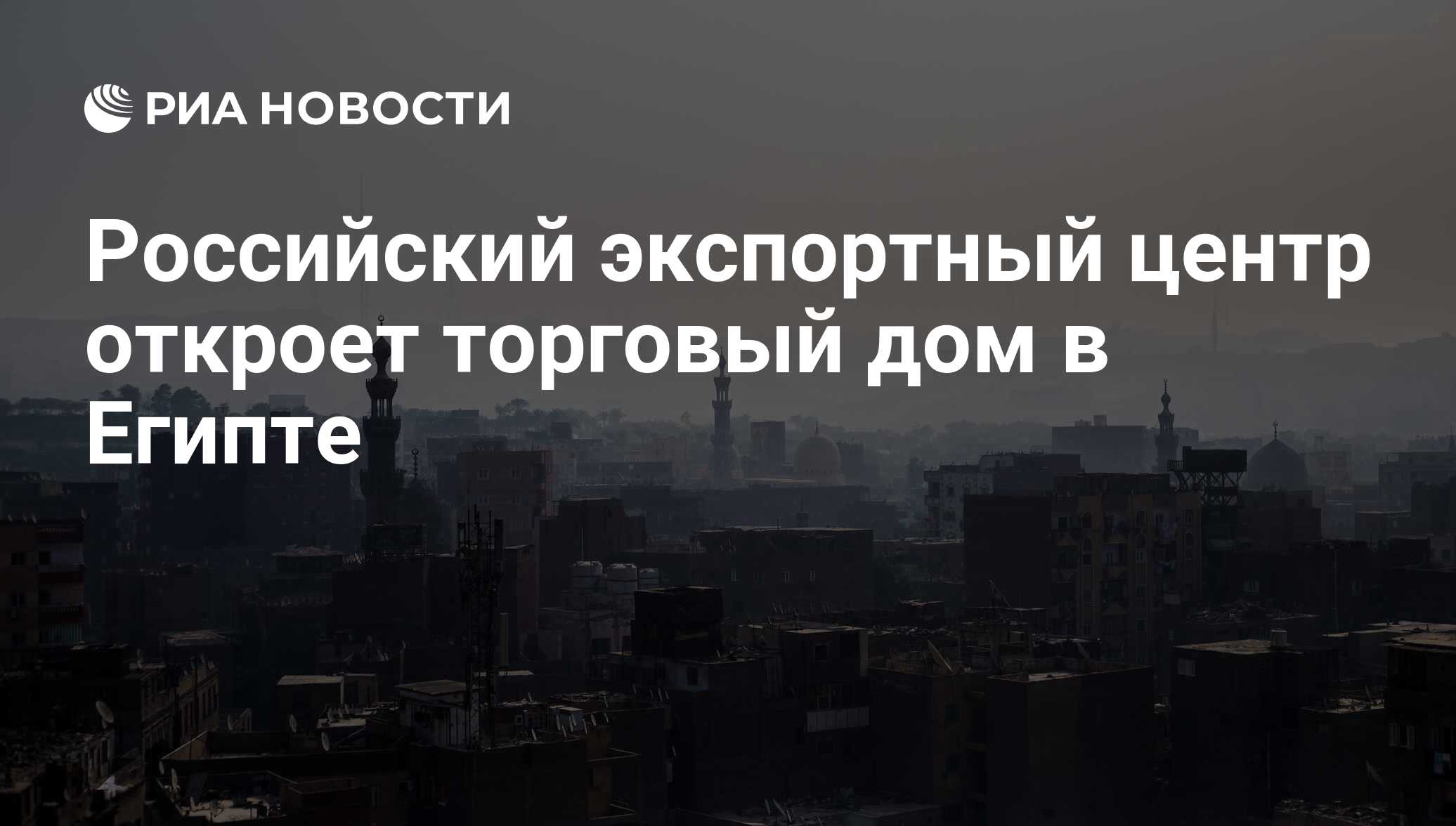 Российский экспортный центр откроет торговый дом в Египте - РИА Новости,  03.03.2020