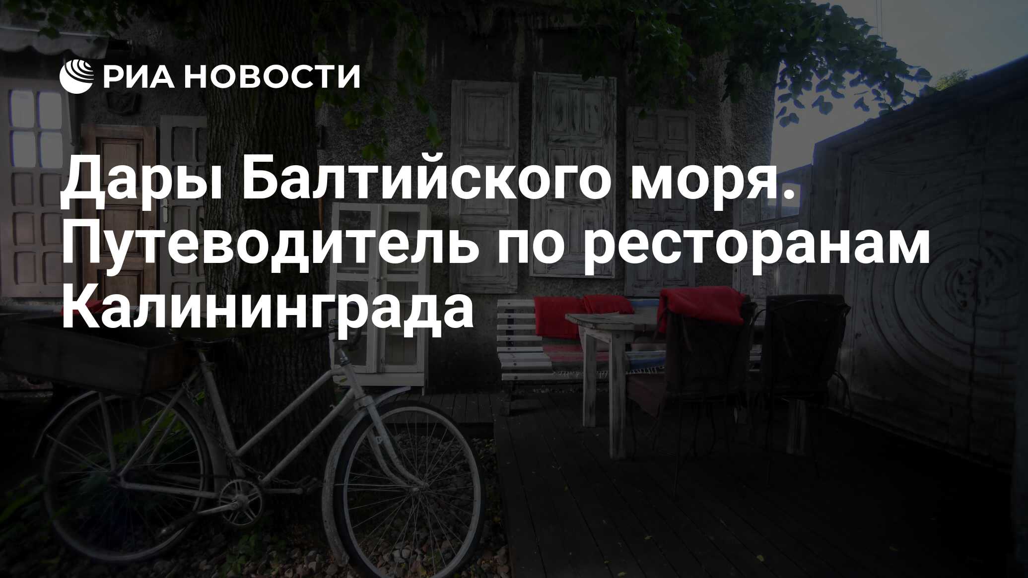 Дары Балтийского моря. Путеводитель по ресторанам Калининграда - РИА  Новости, 03.03.2020