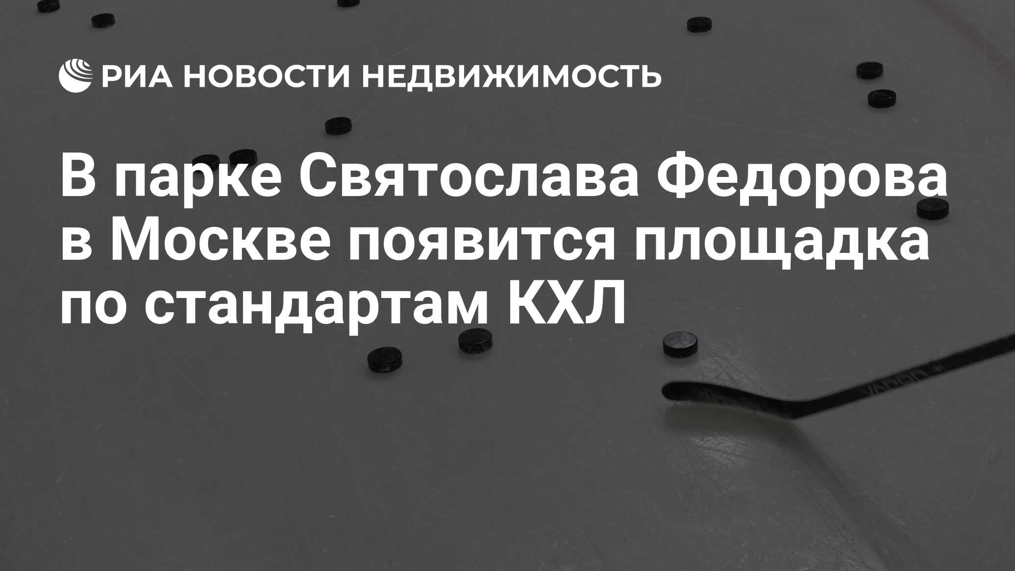 В парке Святослава Федорова в Москве появится площадка по стандартам КХЛ -  Недвижимость РИА Новости, 03.03.2020