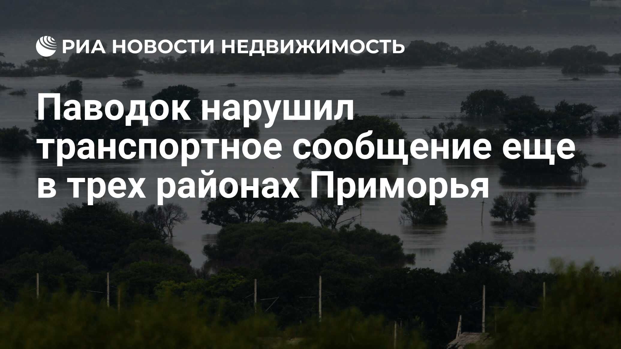 Паводок нарушил транспортное сообщение еще в трех районах Приморья -  Недвижимость РИА Новости, 03.03.2020