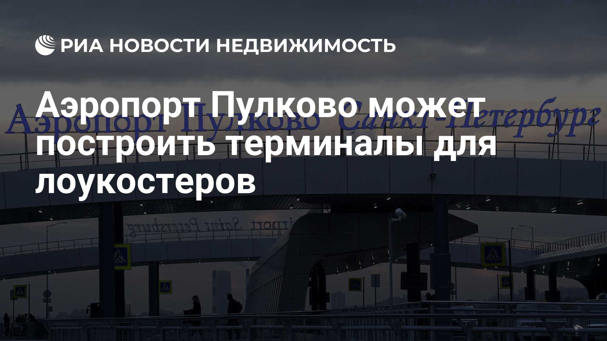 Аэропорт Пулково может построить терминалы для лоукостеров - Недвижимость  РИА Новости, 08.02.2019